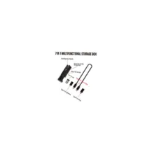 کابل تبدیل USB-C/USB به لایتنینگ/USB-C/MicroUSB بیوا مدل C-17 طول 0.28 متر