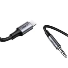 مبدل Lightning به جک 3.5mm یوگرین مدل US315-70509 طول 1 متر