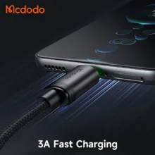 کابل تبدیل USB به USB-C مک دودو مدل MCCA396 LED Version طول 1 متر
