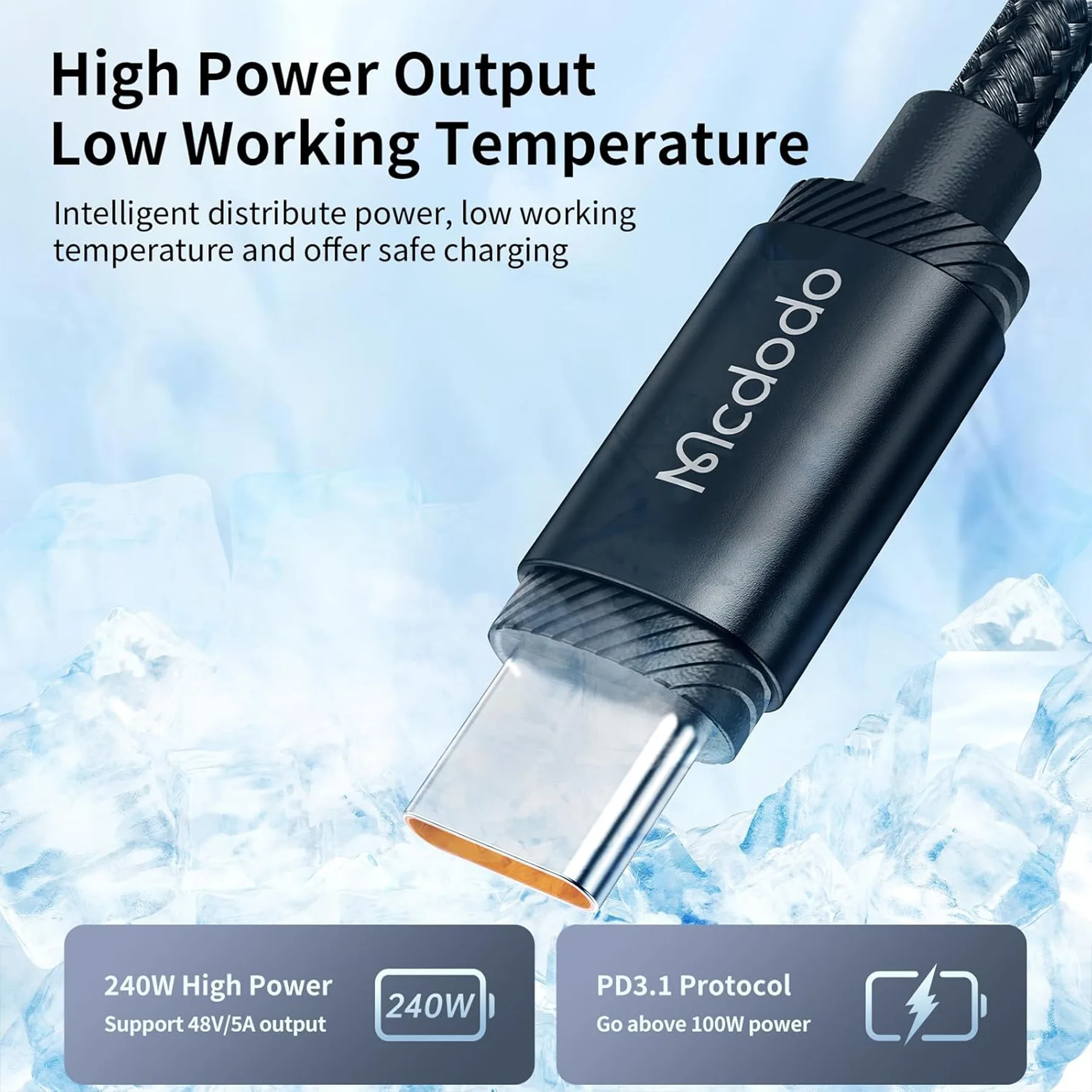 کابل USB-C مک دودو مدل CA-3680 طول 1.2 متر
