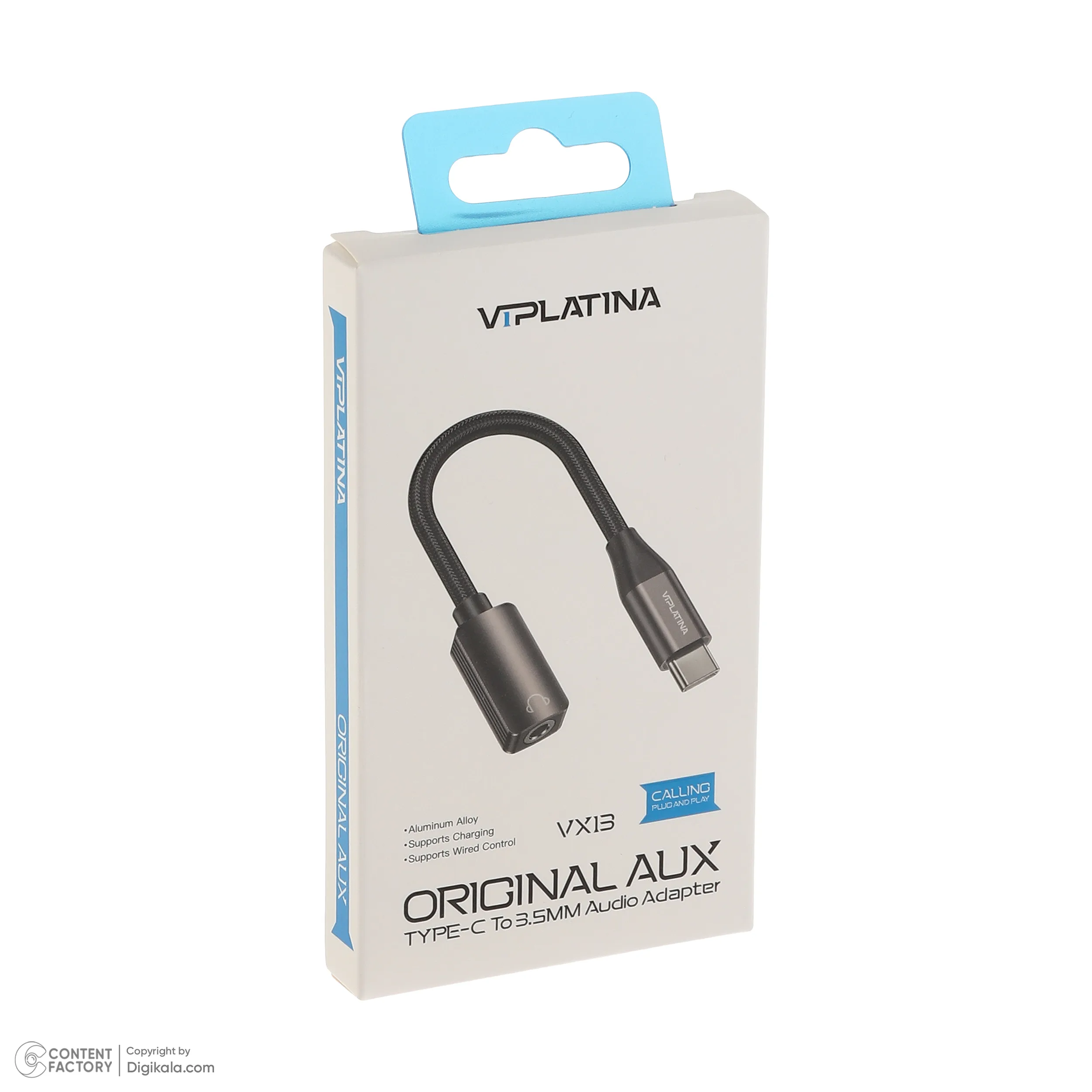 مبدل USB-C به جک 3.5 میلیمتری وی آی پلاتینا مدل VX13