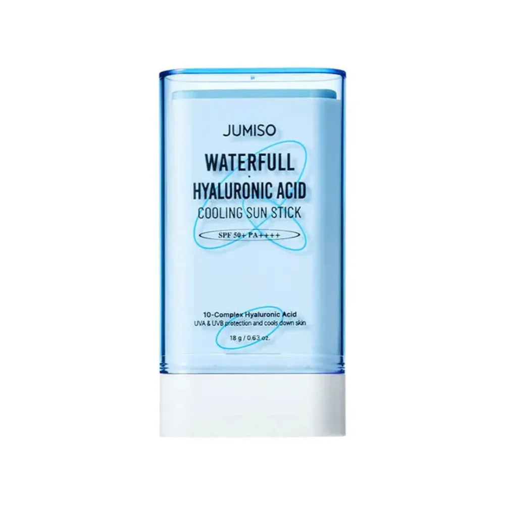 کرم ضد آفتاب استیکی بی رنگ جومیسو SPF 50 مدل  هیالورونیک ‌محافظ UVA ،UVB ، مناسب برای انواع پوست‌ حجم ۱۷ میلی‌لیتر