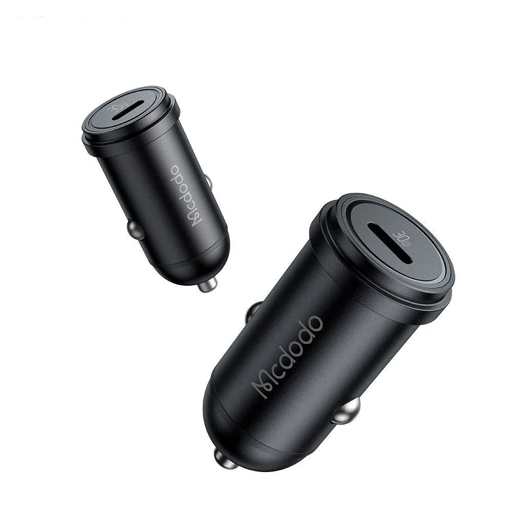 شارژر فندکی 30 وات مک دودو مدل CC-7493 W-Cable به همراه کابل USB-C