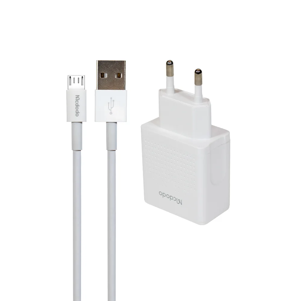 شارژر دیواری 12وات مک دودو مدل CH-3971 به همراه کابل Micro USB