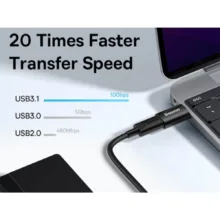 مبدل USB 3.1 به USB-C باسئوس مدل ZJJQ000103