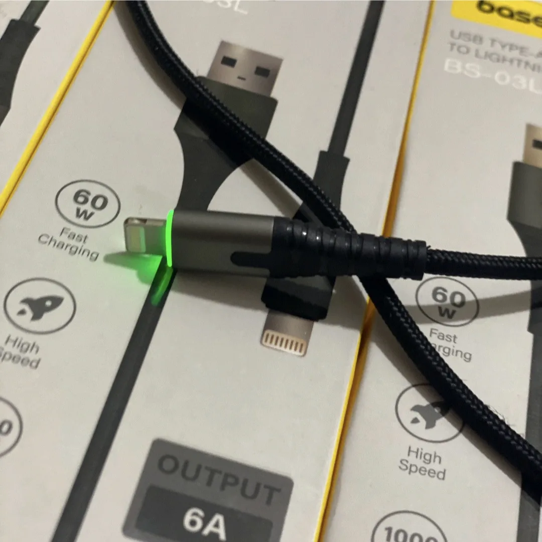 کابل تبدیل USB به لایتنینگ باسئوس مدل BS-031L طول1متر