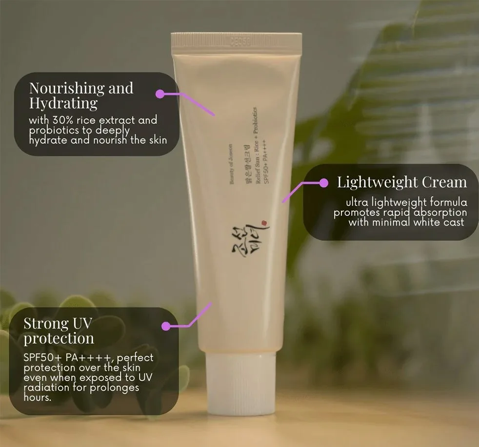 ضدآفتاب بی رنگ بیوتی آف جوسان spf50 حجم 50 میلی‌ لیتر