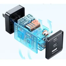 شارژر 67 وات دارای 2 پورت مک دودو مدل CH1536 به همراه کابل usb-c
