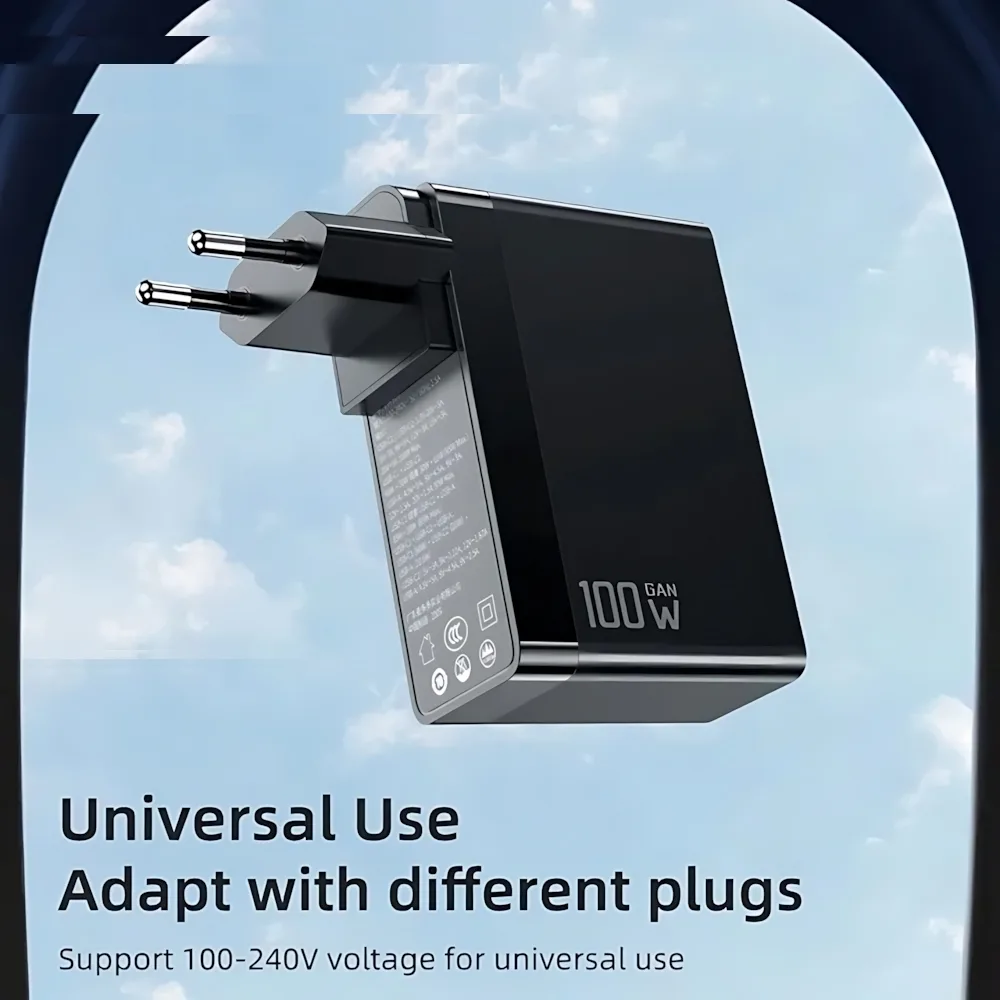 شارژر دیواری 100 وات مک دودو مدل CH-8105 Pro به همراه کابل تبدیل USB-C