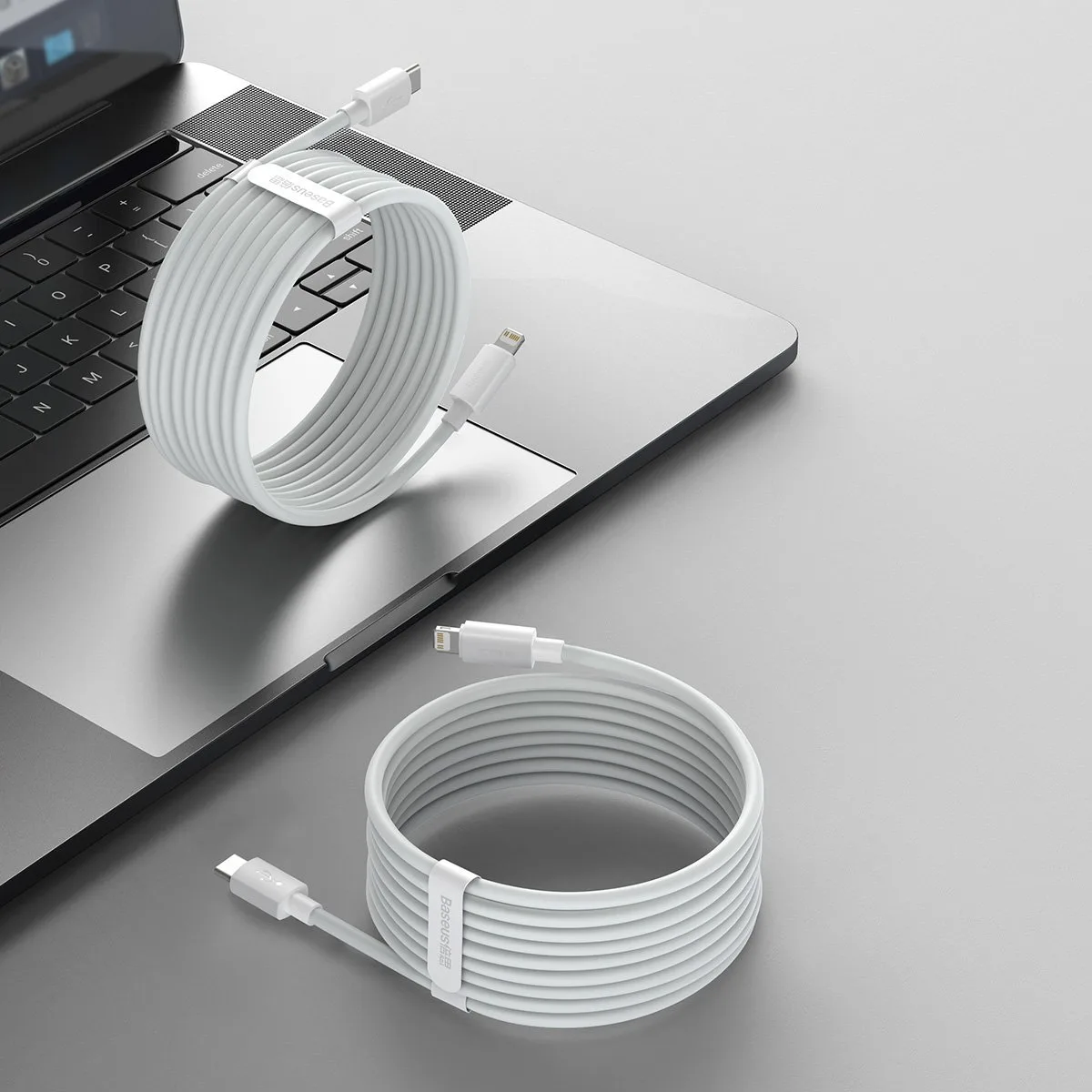 کابل تبدیل USB-C به لایتنینگ باسئوس مدل Superior PD  طول 1.5 متر بسته دو عددی