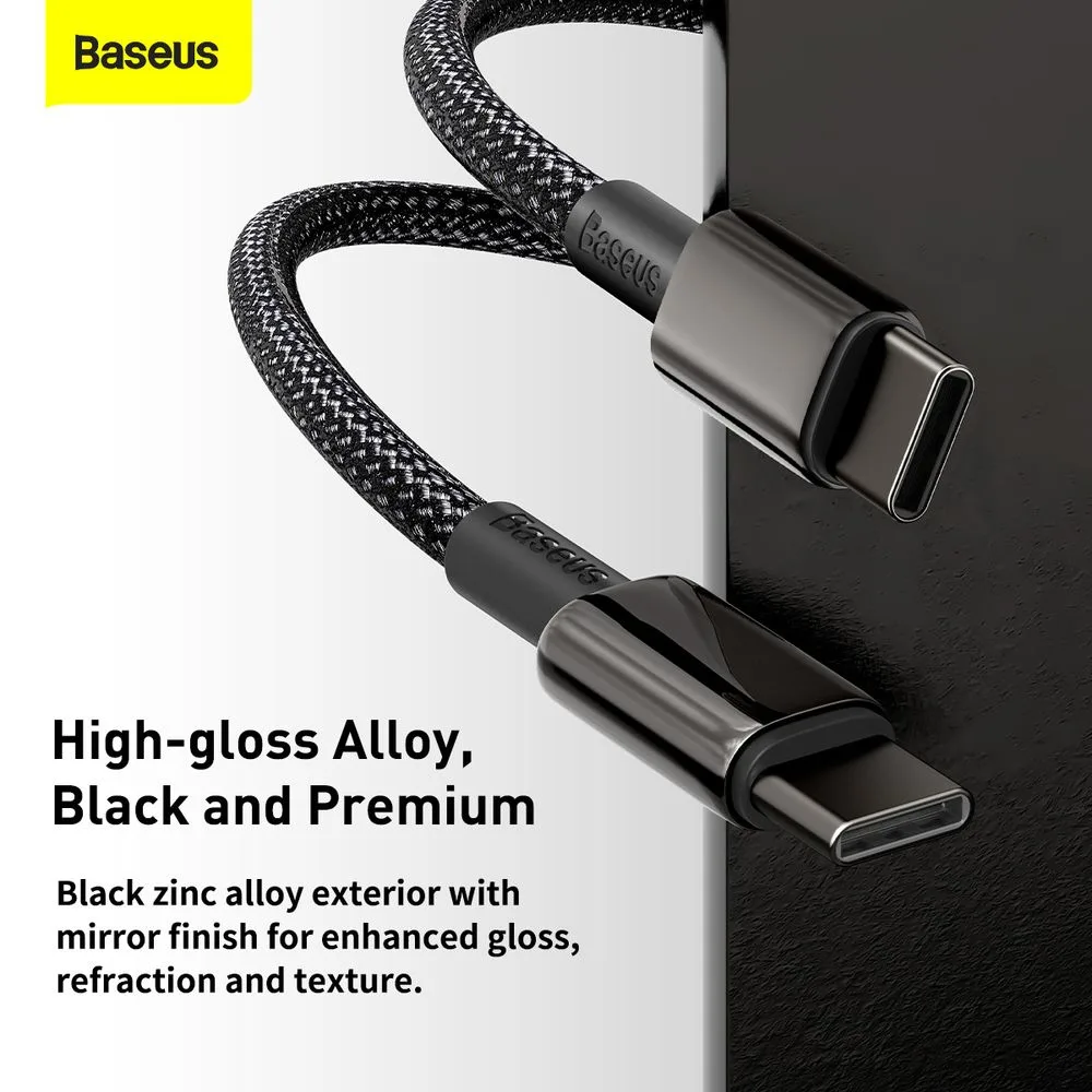 کابل تبدیل USB-C باسئوس مدل Tungsten طول 1 متر