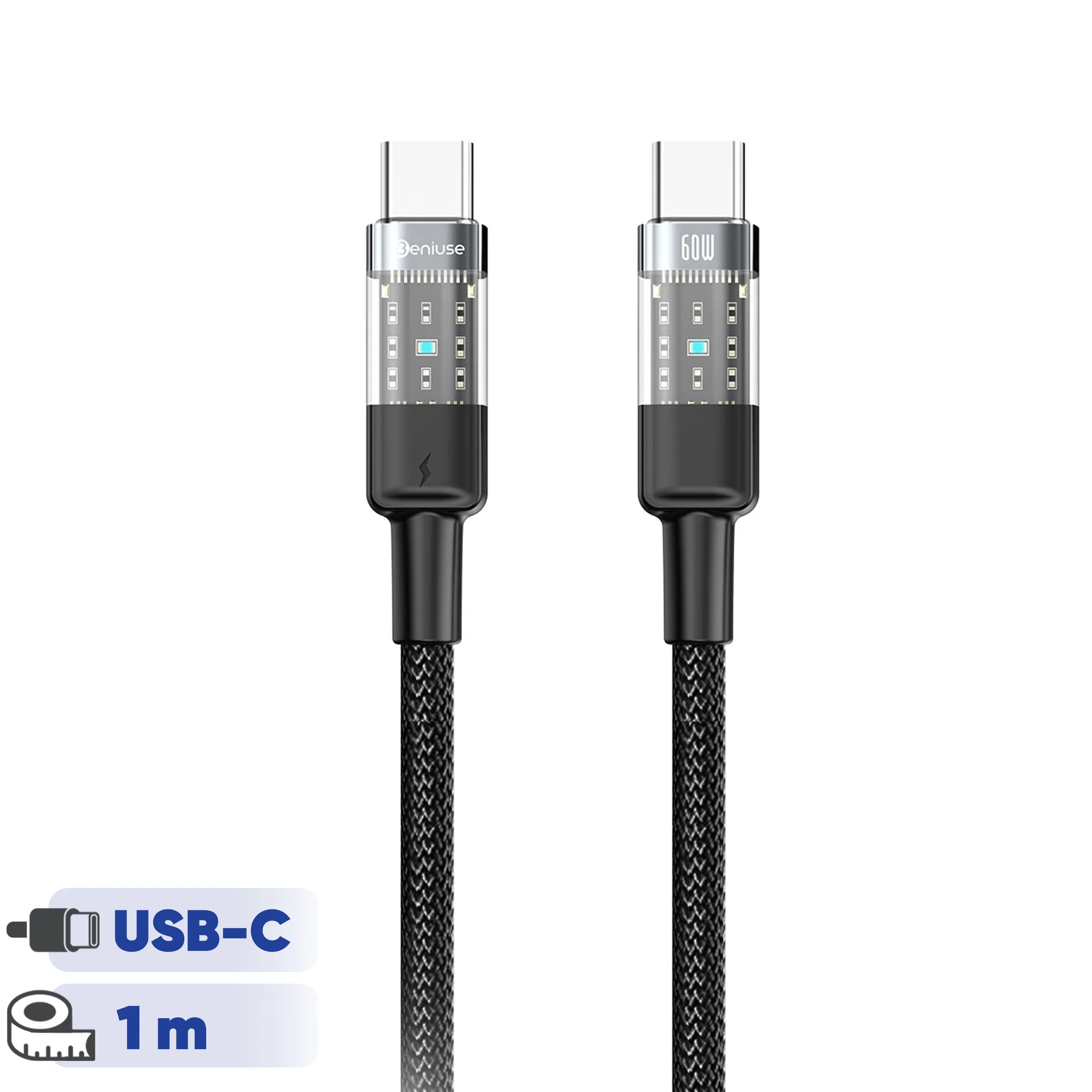 کابل USB-C بنیوس مدل BE-CA09 طول 1متر