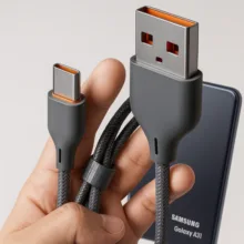کابل تبدیل USB به USB-C مدل Galaxy-A22 طول 1 متر