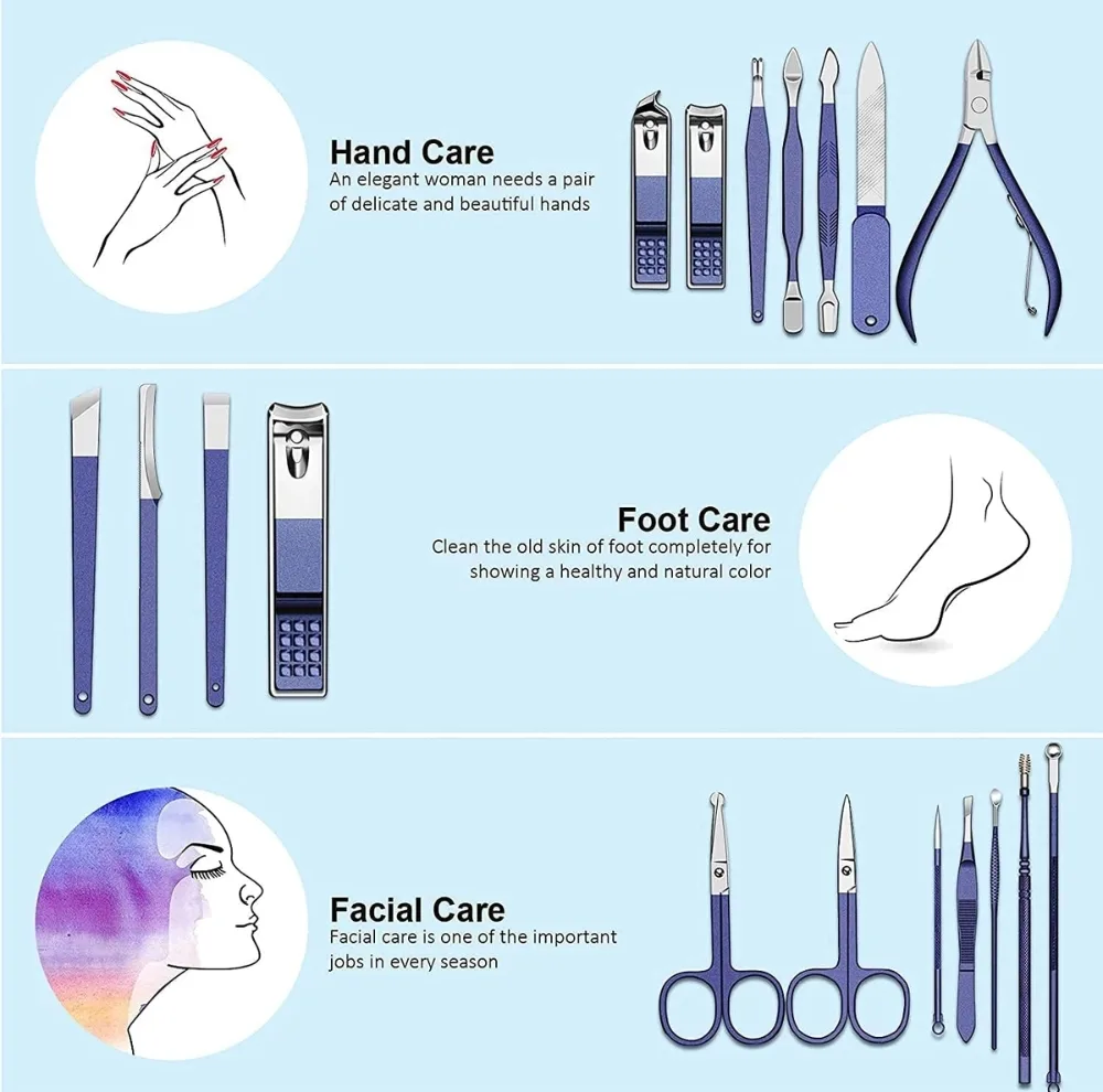 ست مانیکور و پدیکور گرین لاین مدل Clipper مجموعه 18 عددی