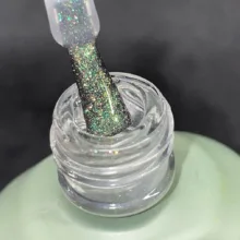 تاپ کت گلیتر ناخن میکس کوکو مدل Glitter شماره 15