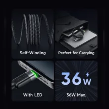 کابل تبدیلUSB-C به لایتنینگ مک دودو مدلCA-201 36W طول 1.2متر