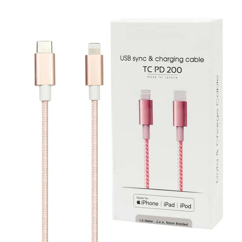کابل تبدیل لایتنینگ به USB-C مدل 200 طول 1.5 متر