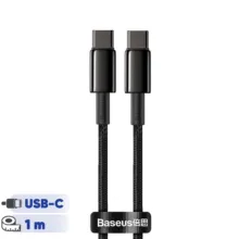کابل تبدیل USB-C باسئوس مدل Tungsten طول 1 متر