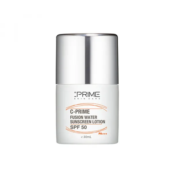 لوسیون ضدآفتاب بی‌رنگ پرایم SPF50 مدل Fusion Water، مناسب پوست‌های چرب، حجم 30 میلی‌لیتر