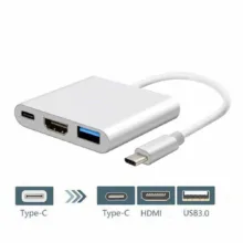 مبدل USB-C به HDMI /  USB3.0/ USB-c مدل MULTIPORT