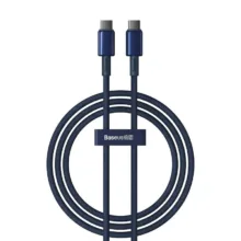 کابل USB-C بیسوس مدل Tungsten Gold 100W طول 1 متر