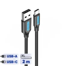 کابل تبدیل USB-A به USB-C ونشن مدل COKBH طول 2 متر