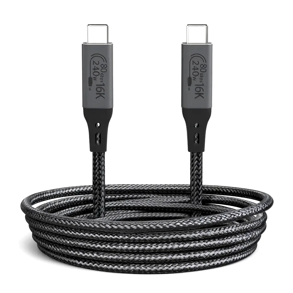کابل USB-C نیبیوا مدل USB4 V2 ThunderBolt 5 طول 1 متر