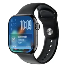 ساعت هوشمند 44 میلی متری گرین لاین مدل EMD COMMUNICATE SMART WATCH GNCO55SWTCBK بند سیلیکون