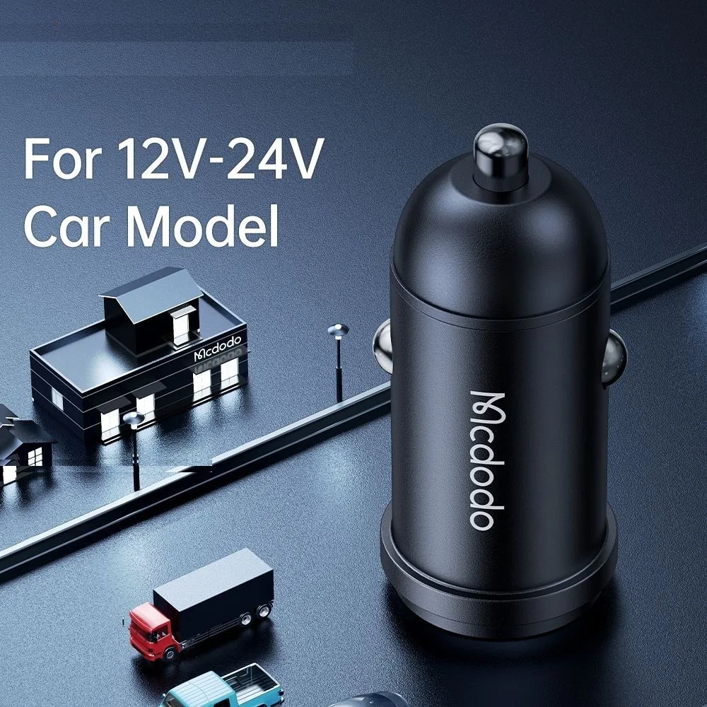 شارژر فندکی 30 وات مک دودو مدل CC-7493 W-Cable به همراه کابل USB-C