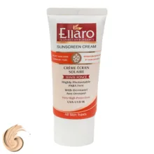 کرم ضد آفتاب رنگی الارو مدل SPF50 محافظ UVA ،UVB، ضد چروک، مناسب انواع پوست تحت لیسانس حجم 50 میلی‌لیتر