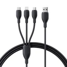 کابل تبدیل USB به لایتنینگ/USB-C/micro-USB بیسوس مدل Ultra-Fast 3.5A طول 1.3 متر