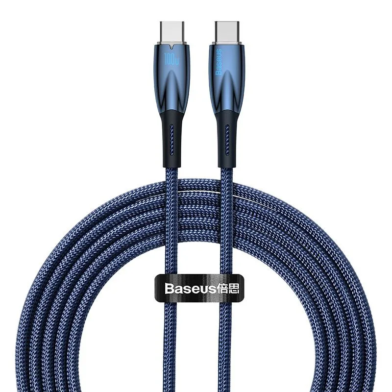 کابل USB-C باسئوس مدل Glimmer Series 100W طول 2 متر