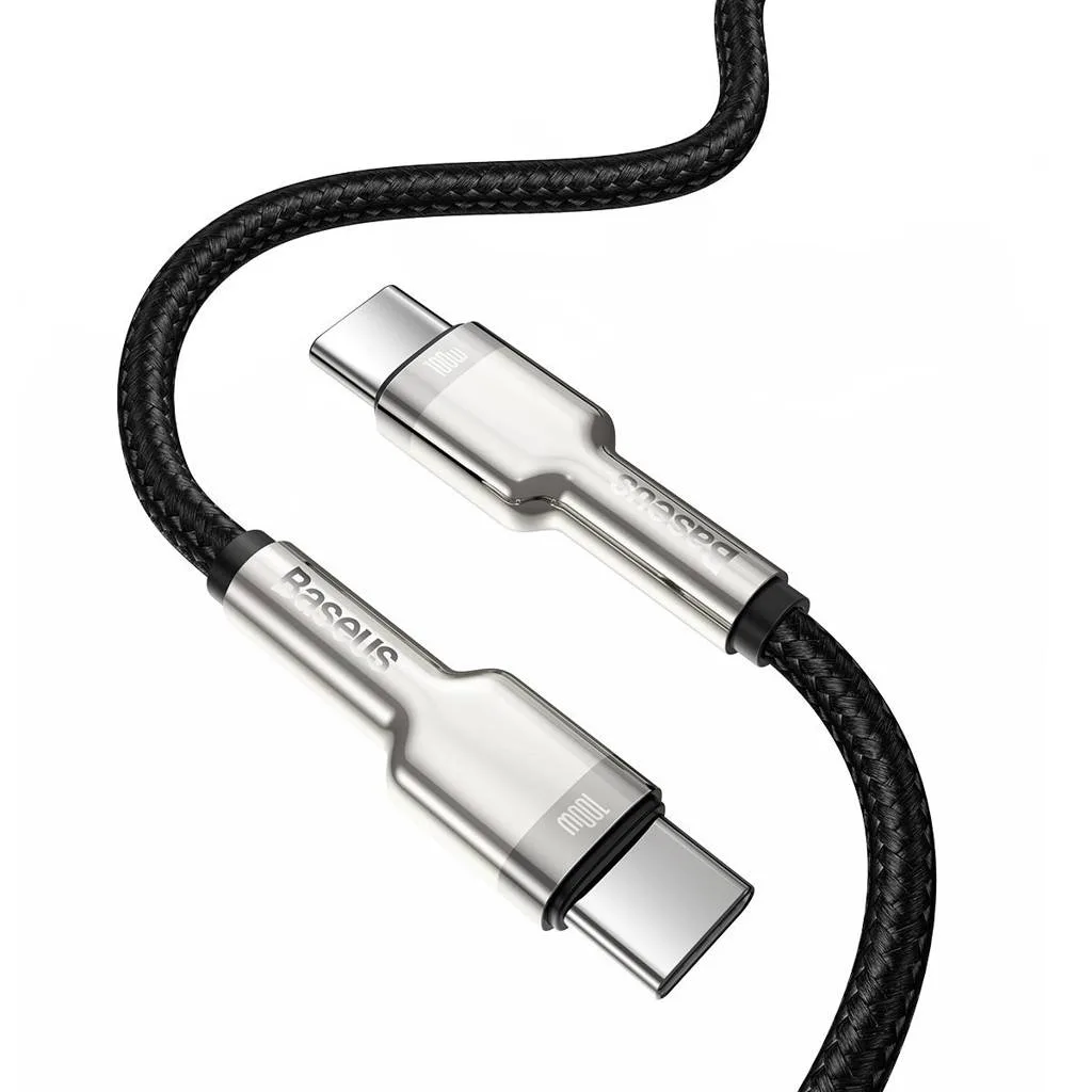 کابل تبدیل USB-C باسئوس مدل Metal Data Cable-100W طول 2 متر