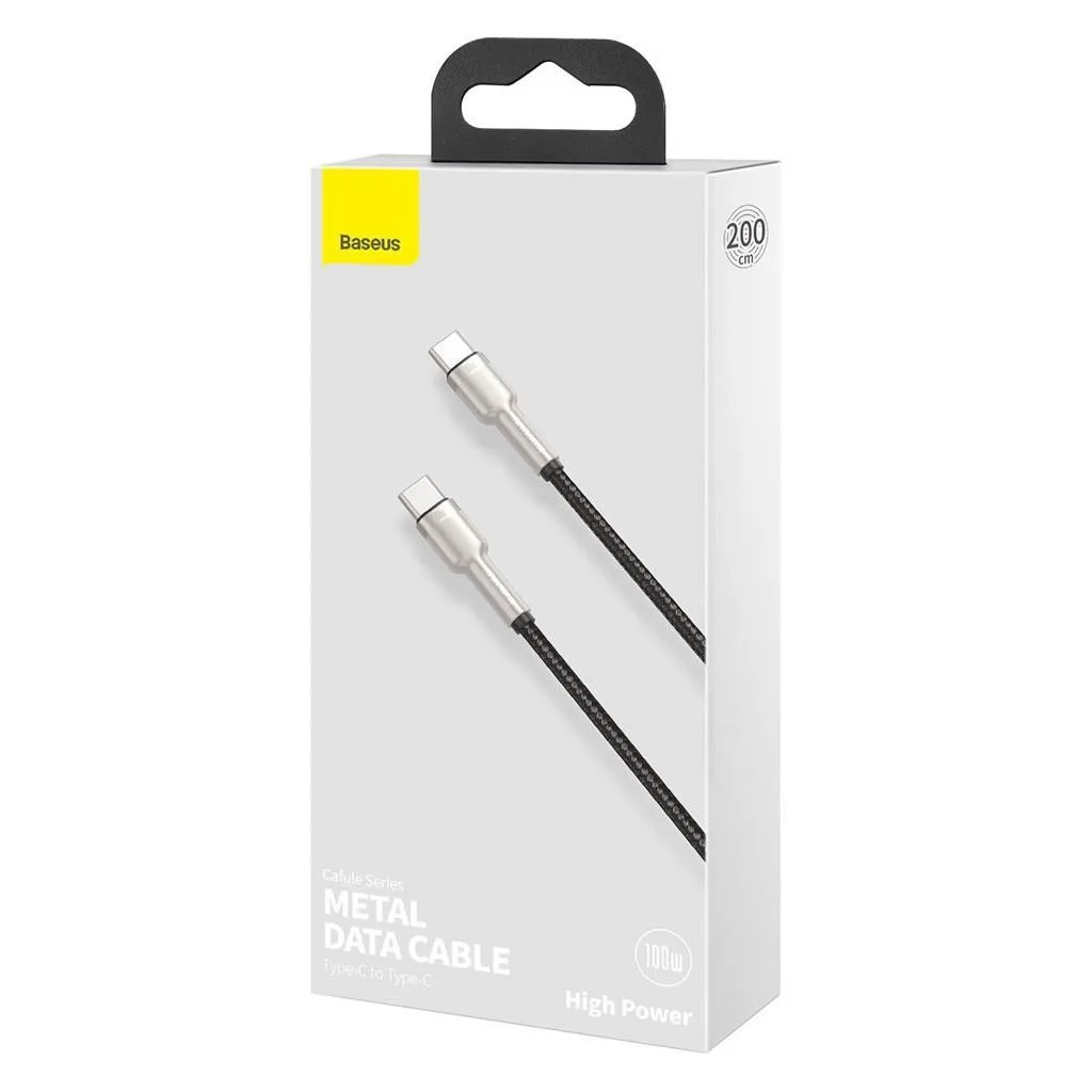 کابل تبدیل USB-C باسئوس مدل Metal Data Cable-100W طول 2 متر
