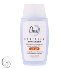 کرم ضد آفتاب بی‌رنگ پیکسل SPF 50 مدل Centella ‌محافظ UVA ،UVB، ++++PA مناسب برای انواع پوست‌ حجم 50 میلی‌لیتر