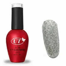 لاک ژل اکلیلی ناخن اتوپیا مدل GLITTER شماره 76 رنگ نقره ای