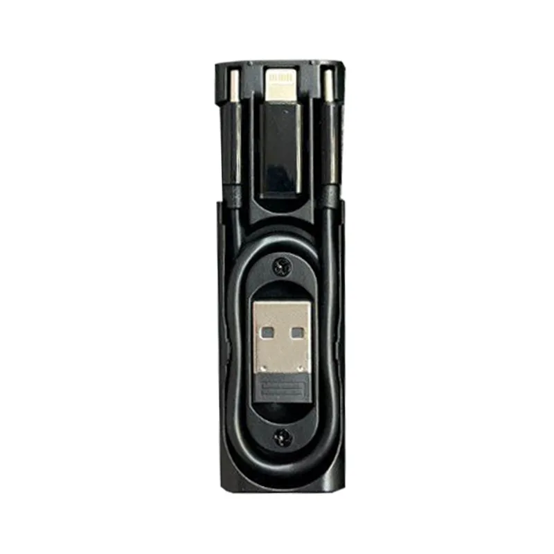 کابل تبدیل USB-C/USB به لایتنینگ/USB-C/MicroUSB بیوا مدل C-17 طول 0.28 متر