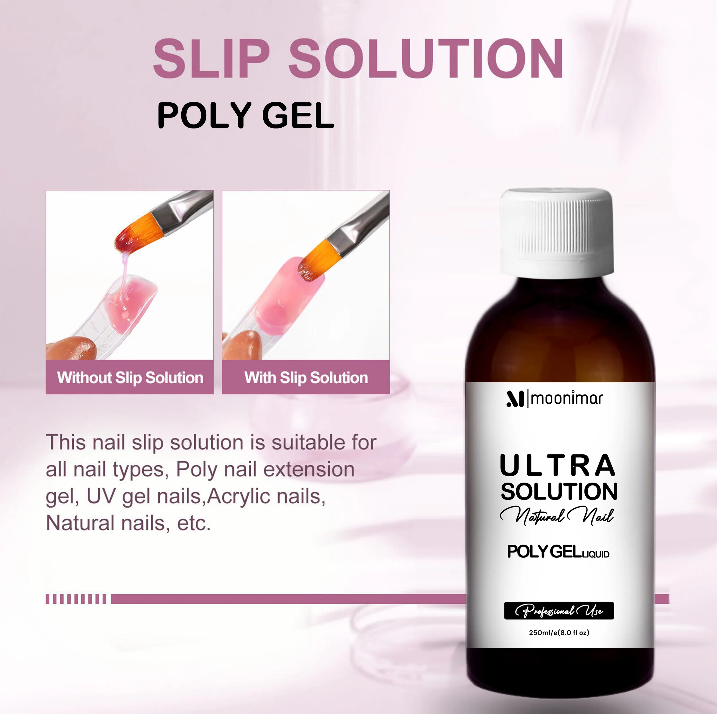 محلول کاشت پلی ژل مونیمار مدل Ultra Solutin حجم 250 میلی لیتر