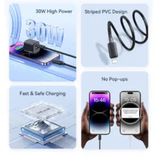 کابل تبدیل USB-C به لایتنینگ یوسمز مدل SJ697 طول 2 متر