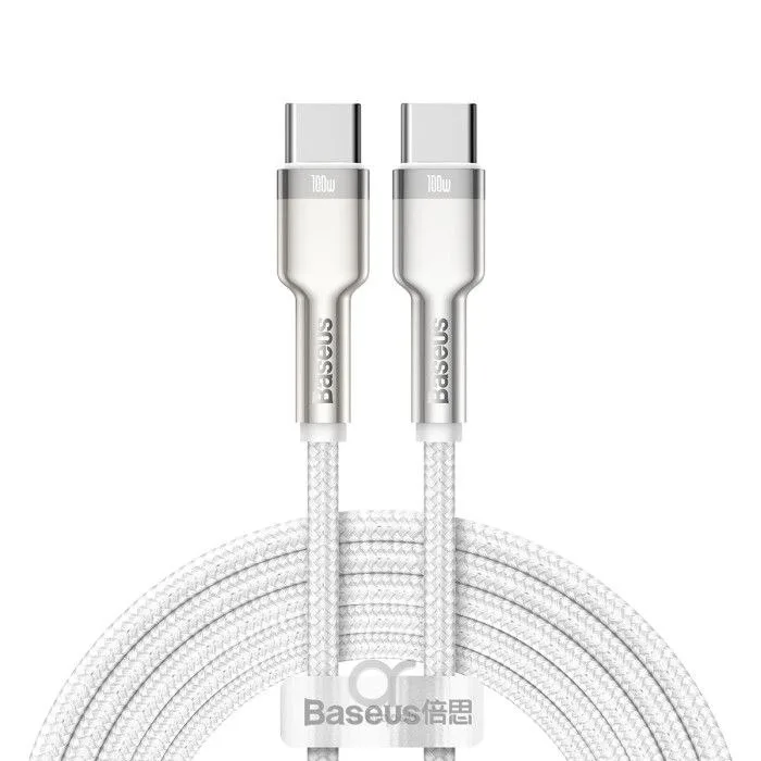 کابل تبدیل USB-C باسئوس مدل Metal Series 100W طول 2 متر