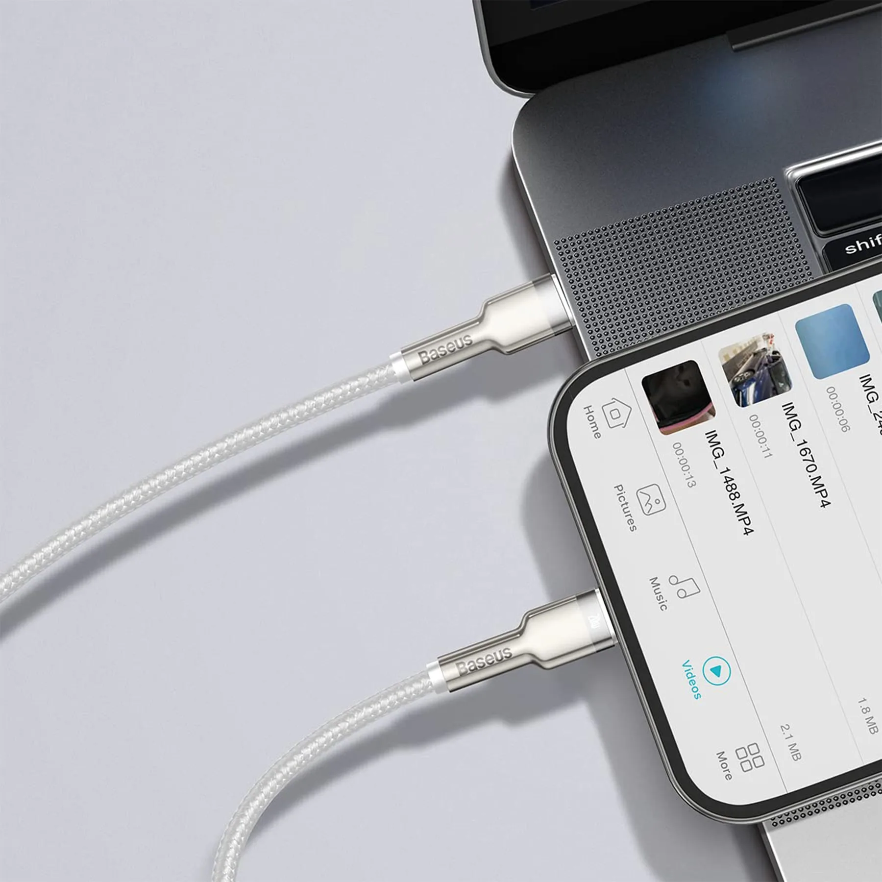 کابل تبدیل USB-C به لایتنینگ  باسئوس مدل CATLJK-B02 طول 2 متر