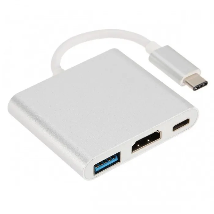 مبدل USB-C به HDMI /  USB3.0/ USB-c مدل MULTIPORT