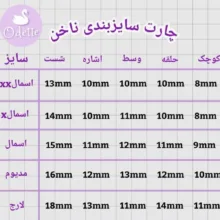 ناخن مصنوعی دست اودت مدل 16 بسته 10 عددی
