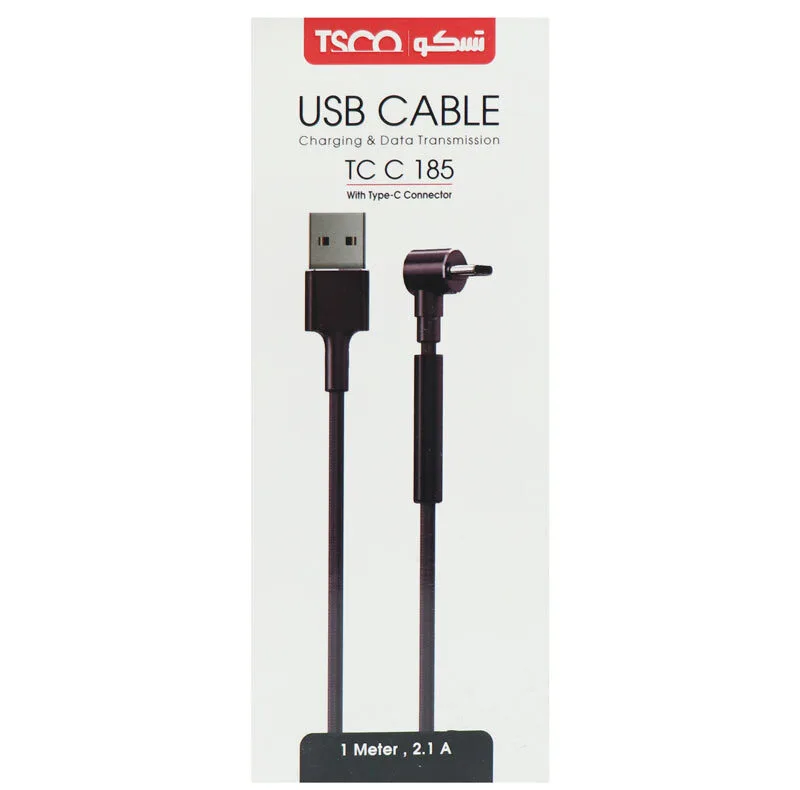 کابل تبدیل USB به USB-C تسکو مدل TC C185 طول 1 متر