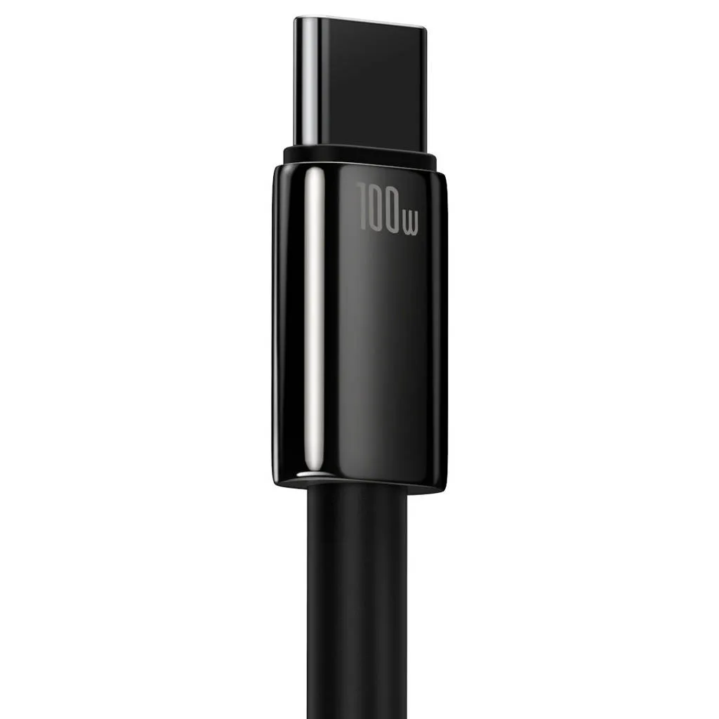 کابل تبدیل USB به USB-C باسئوس مدل Tungsten Gold 100W طول 2 متر