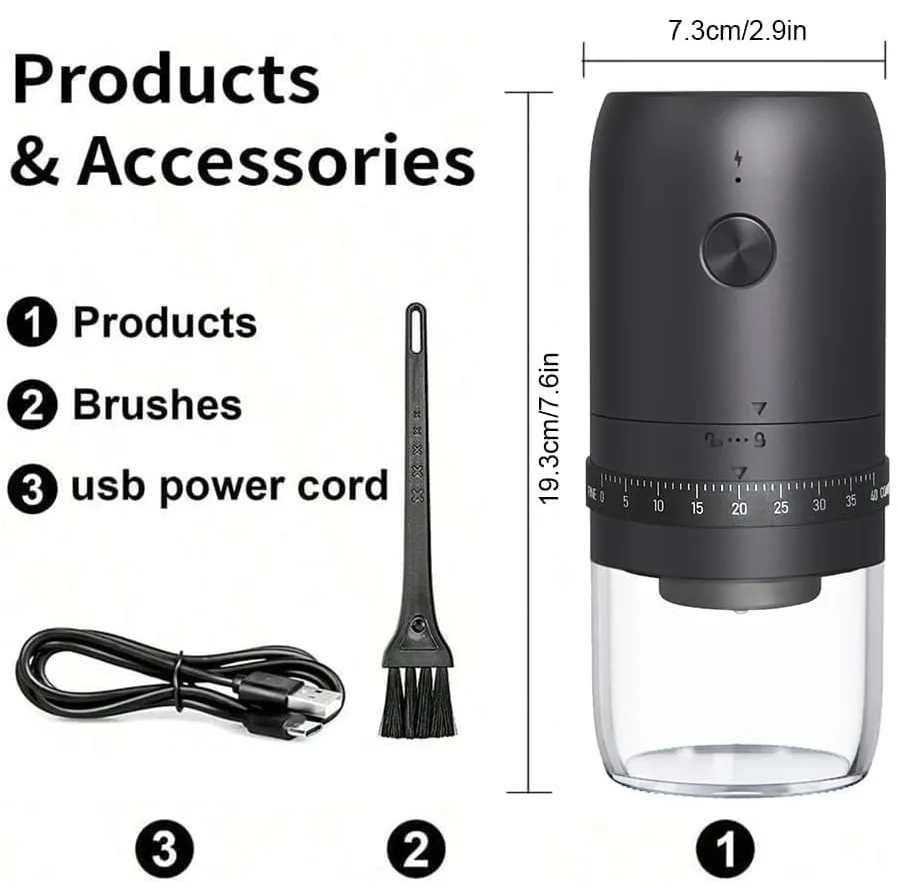 آسیاب قهوه مدل شارژی Electric Coffee Grinder