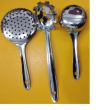 سرویس کفگیر و ملاقه 3 پارچه مدل هندي کد KMM