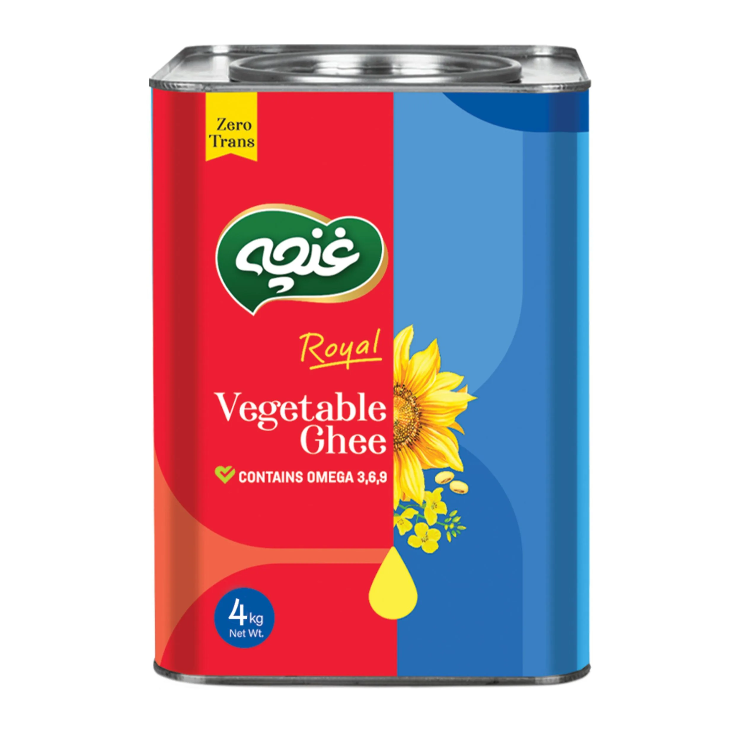 روغن گیاهی نیمه جامد غنچه - 4 کیلوگرم