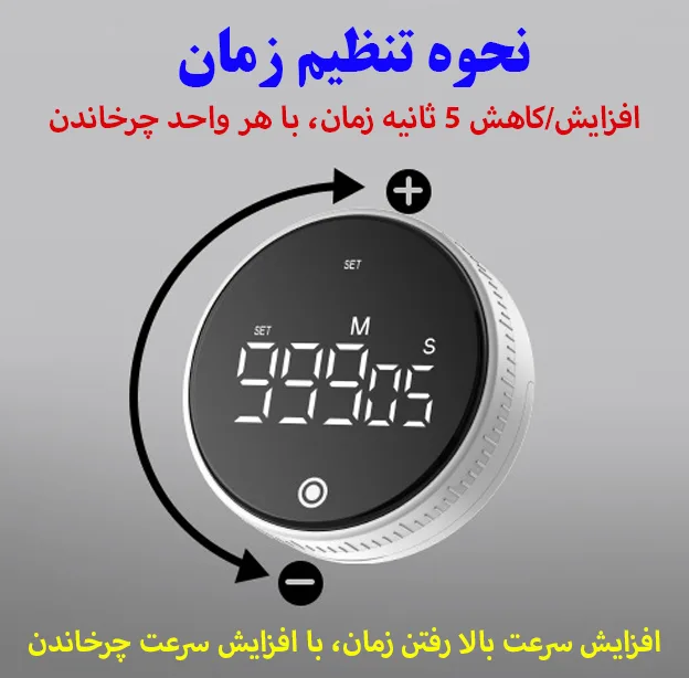 زمان‌سنج مدل شارژی طرح 1000 دقیقه کد TS-34