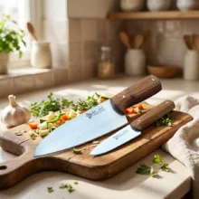 ست 2 پارچه چاقو آشپزخانه الماس زنجان مدل 01
